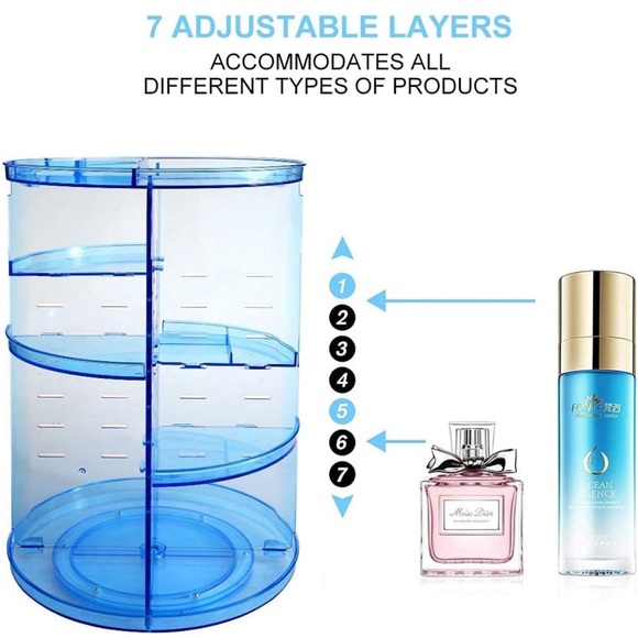 Rotating Makeup Organizer - Picture 3 of 4